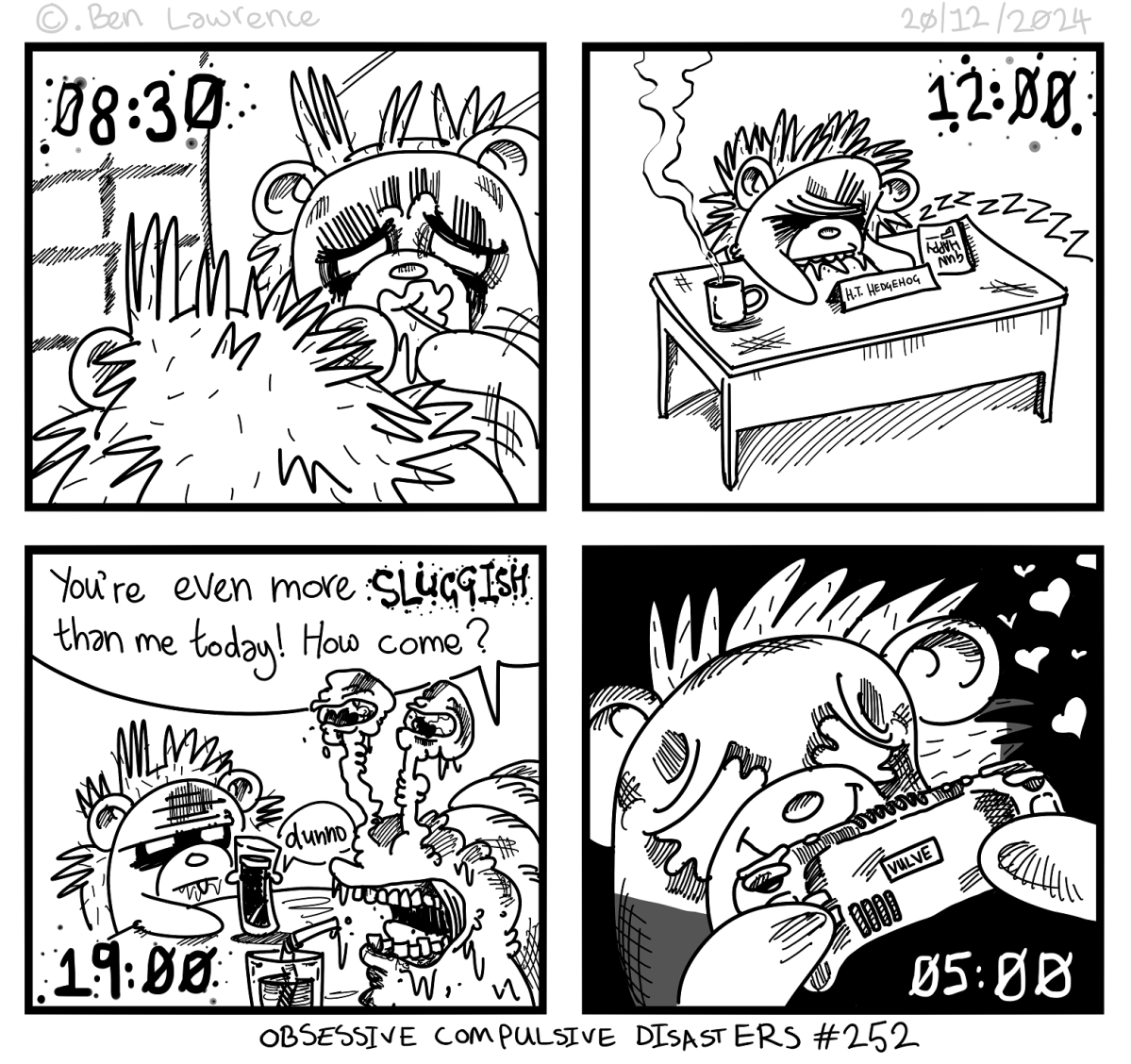 Issue#252 Sluggish (final comic of 2024 – rant&nbsp;incoming)