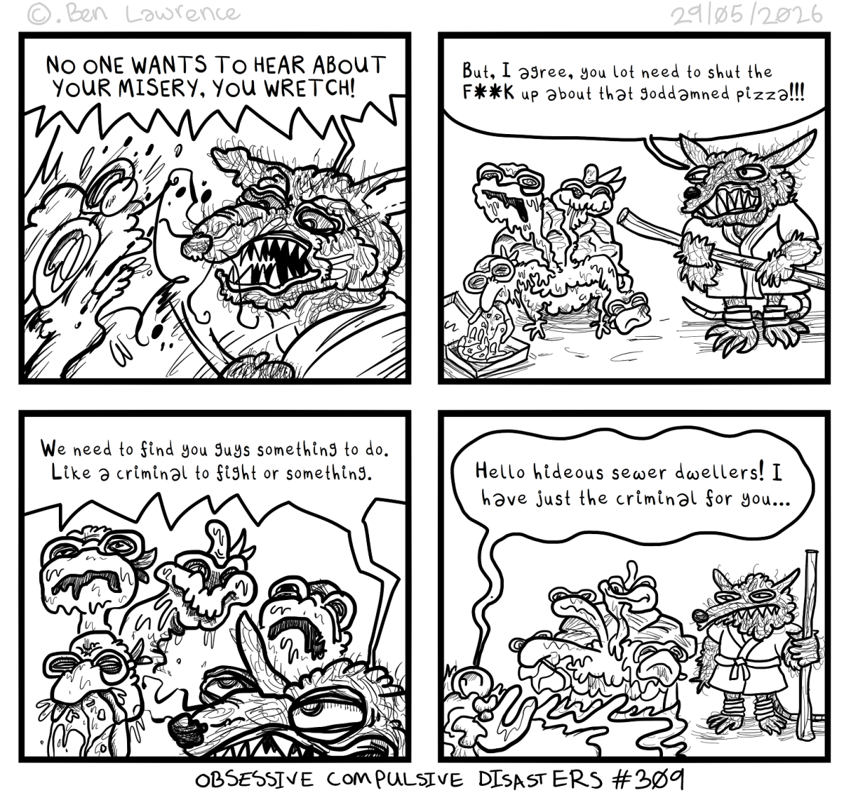 Issue#309 Rat-Man And The Mutant&nbsp;Turtle