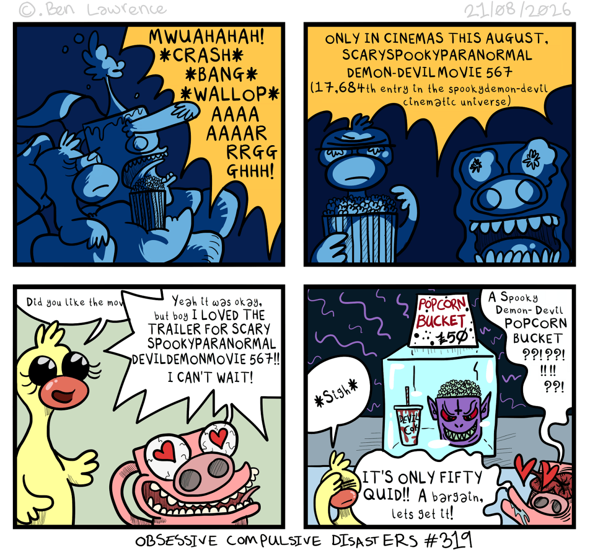 Issue#319 319 Scaryspookyparanmormaldemon-devilmovie 567